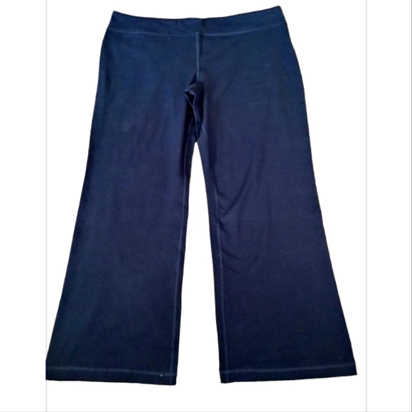 Athletic Works Cotton Navy Blue Bootcut Pants Size XXL 20 Petite NWT - Picture 1 of 2